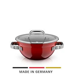 WMF Fusiontec Mineral Pro, Kochschüssel mit Deckel, 20 cm, Passion Red| Kochtöpfe|Induktionstöpfe