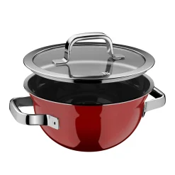 WMF Fusiontec Mineral Pro, Kochschüssel mit Deckel, 20 cm, Passion Red| Kochtöpfe|Induktionstöpfe