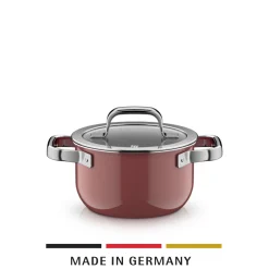 WMF Fusiontec Mineral Pro, Kochtopf mit Deckel, 16 cm, Rose Quartz| Kochtöpfe