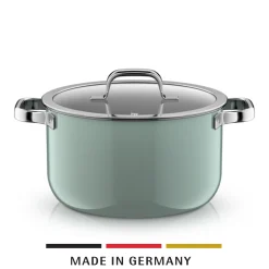 WMF Fusiontec Mineral Pro, Kochtopf mit Deckel, 24 cm, Eucalyptus Haze| Kochtöpfe|Induktionstöpfe