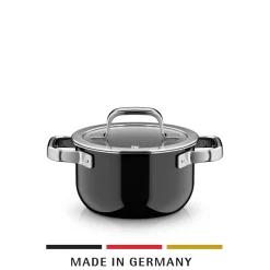 WMF Fusiontec Mineral Pro, Kochtopf mit Deckel, 16 cm, Black| Kochtöpfe