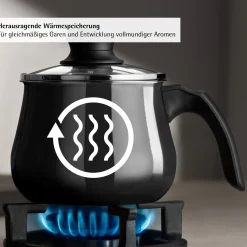 WMF Fusiontec Mineral Pro, Mini-Topf mit Deckel, 12 cm, Black| Induktionstöpfe
