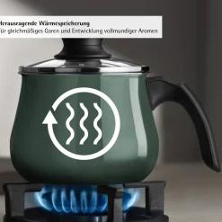 WMF Fusiontec Mineral Pro, Mini-Topf mit Deckel, 12 cm, Eucalyptus Haze| Induktionstöpfe