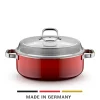 WMF Fusiontec Mineral Pro, Schmortopf mit Deckel, 28 cm, Passion Red| Induktionstöpfe