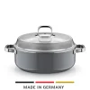 WMF Fusiontec Mineral Pro, Schmortopf mit Deckel, 28 cm, Platinum| Induktionstöpfe