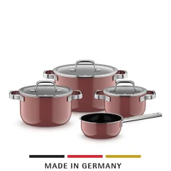 WMF Fusiontec Mineral Pro, Topf-Set, 4-teilig, Rose Quartz| Topfsets