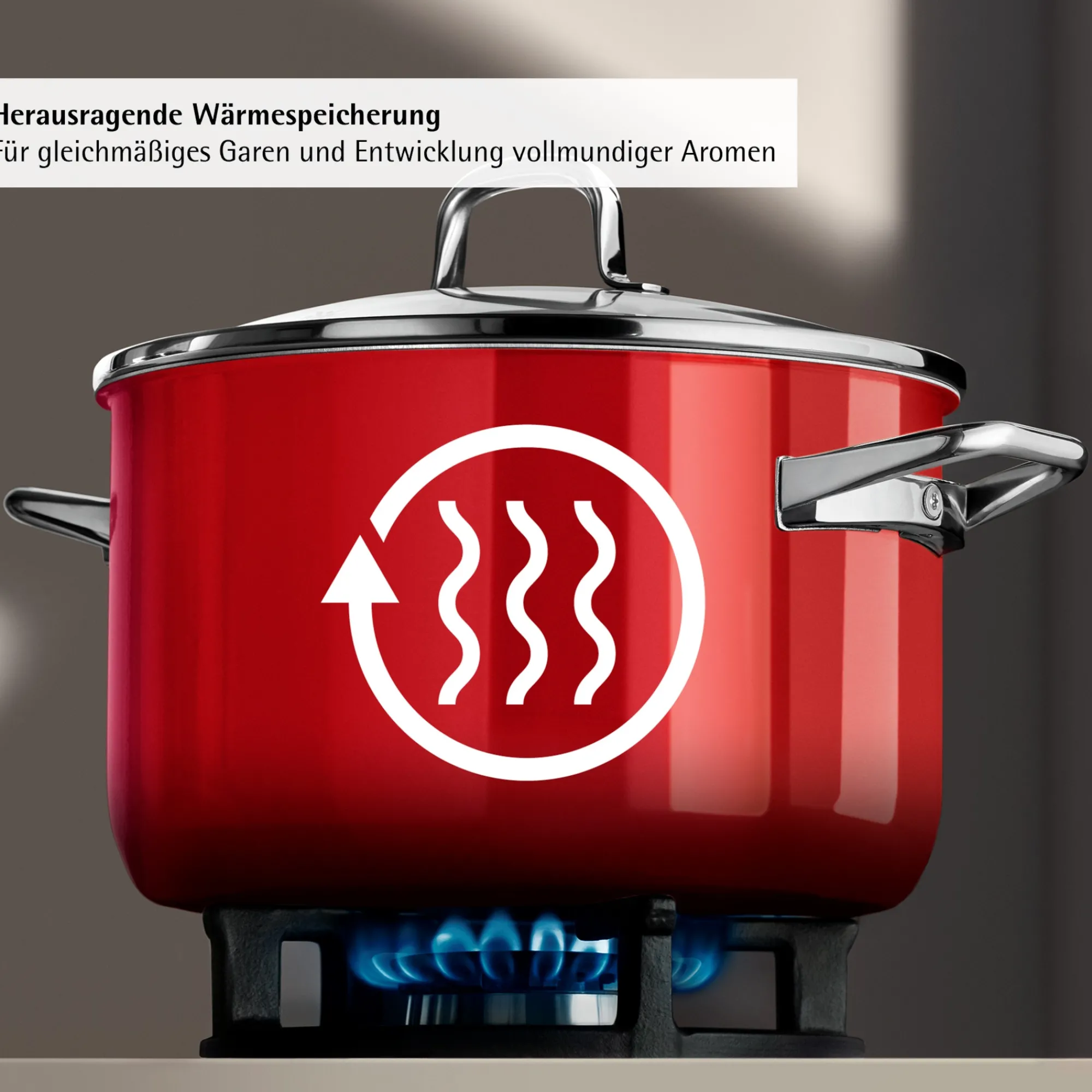 WMF Fusiontec Mineral Pro, Topf-Set, 4-teilig, Passion Red| Topfsets