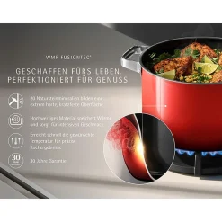 WMF Fusiontec Mineral Pro, Topf-Set, 4-teilig, Passion Red| Topfsets