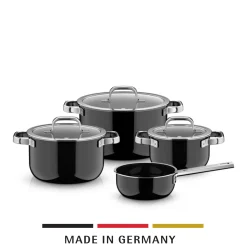 WMF Fusiontec Mineral Pro, Topf-Set, 4-teilig, Black| Topfsets