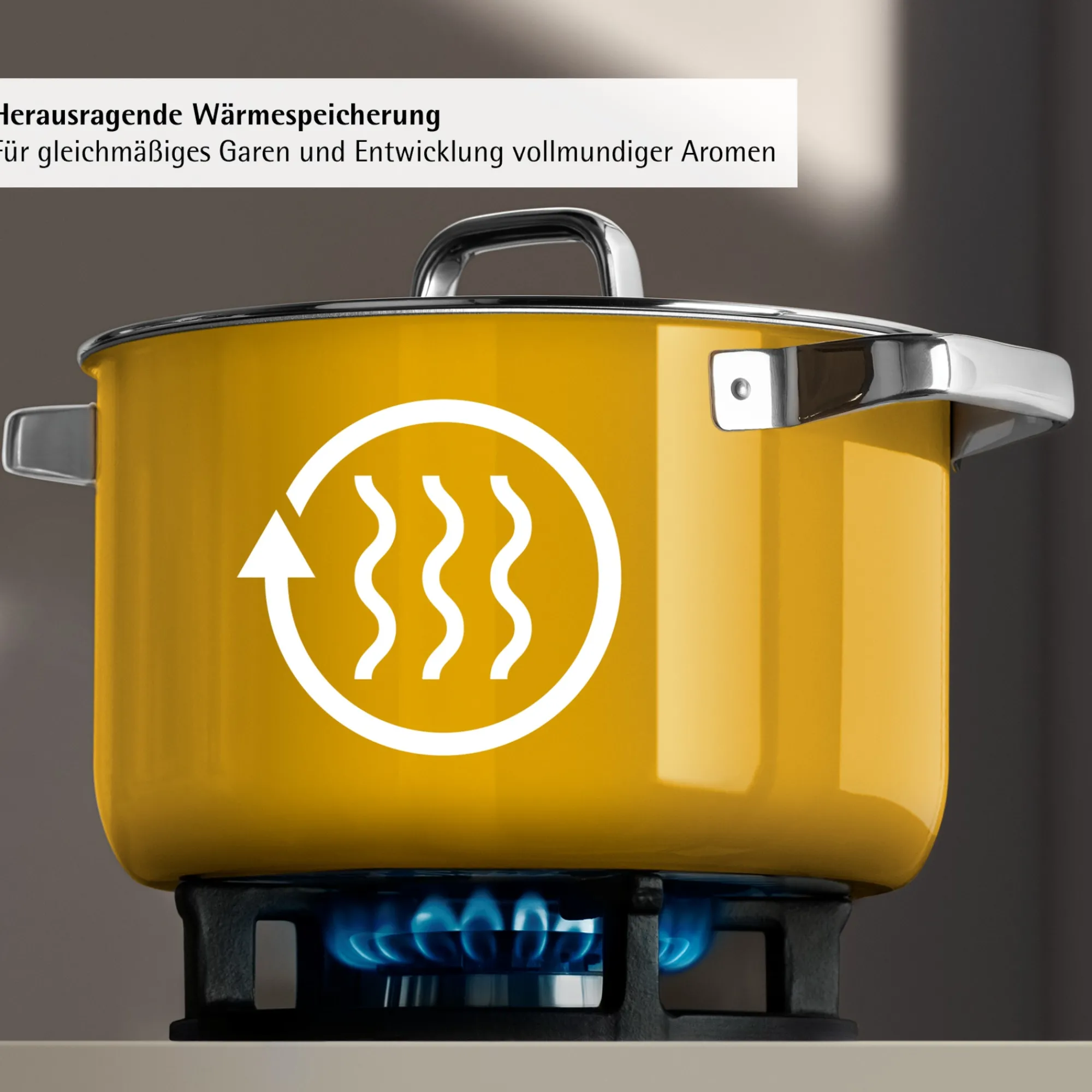 WMF Fusiontec Mineral Pro, Topf-Set, 4-teilig, Mango Yellow| Topfsets
