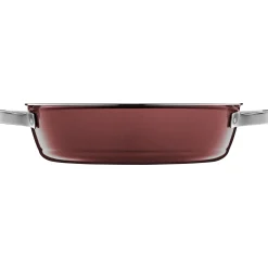 WMF Fusiontec Mineral Schmorpfanne mit Glasdeckel, 24 cm, Rose Quartz| Schmorpfannen|Pfannen Mit Deckel