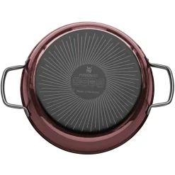 WMF Fusiontec Mineral Schmorpfanne mit Glasdeckel, 24 cm, Rose Quartz| Schmorpfannen|Pfannen Mit Deckel