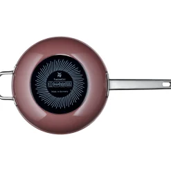 WMF Fusiontec Mineral Wok mit Glasdeckel, 28 cm, Rose Quartz| Woks