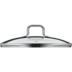 WMF Fusiontec Mineral Wok mit Glasdeckel, 28 cm, Platinum| Woks