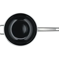 WMF Fusiontec Mineral Wok mit Glasdeckel, 28 cm, Platinum| Woks