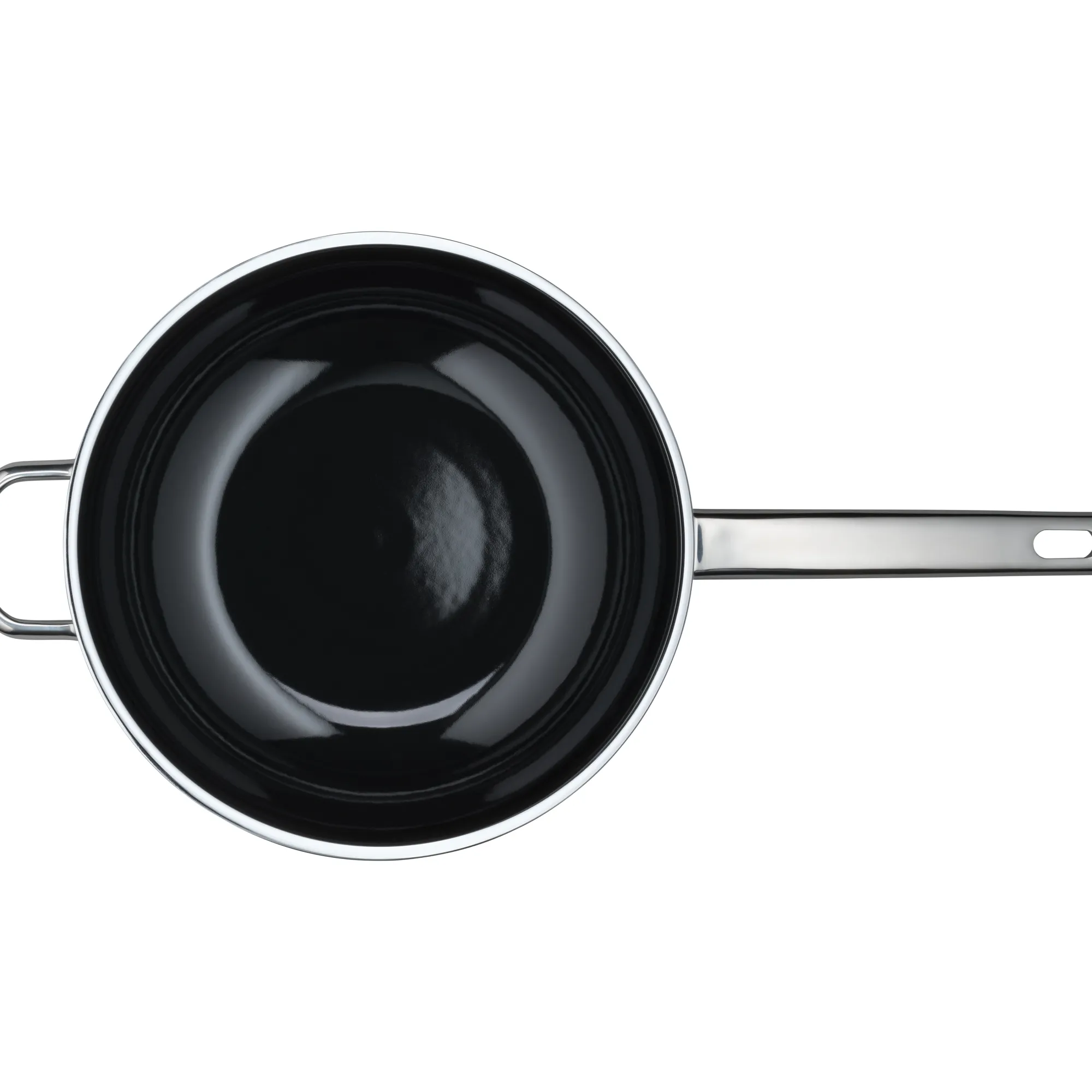 WMF Fusiontec Mineral Wok mit Glasdeckel, 28 cm, Platinum| Woks