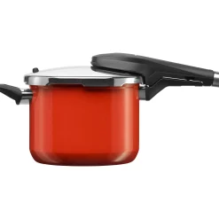 WMF Fusiontec Perfect Premium Schnellkochtopf, 22 cm, 6,5 l Red| Schnellkochtöpfe|Induktionstöpfe