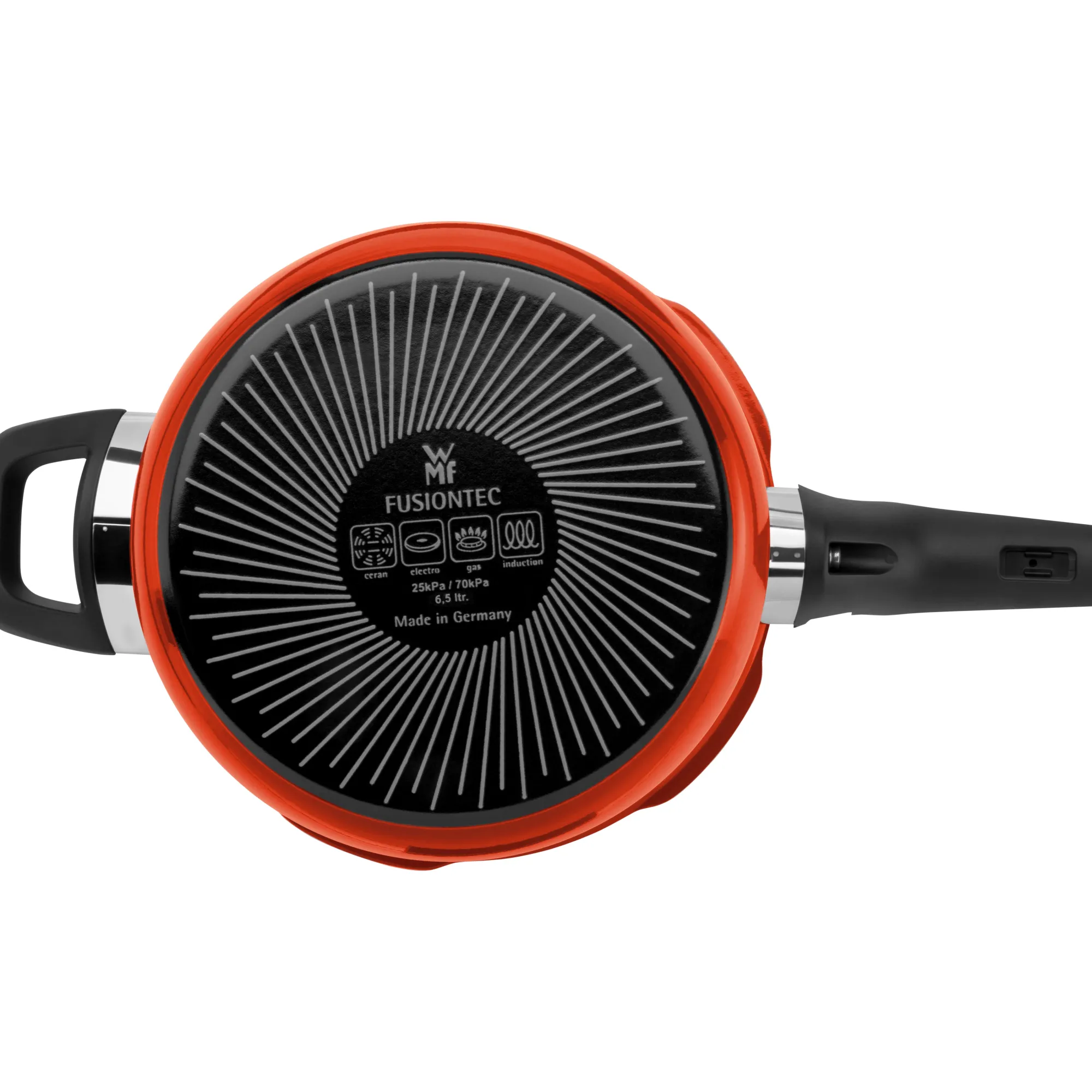 WMF Fusiontec Perfect Premium Schnellkochtopf, 22 cm, 6,5 l Red| Schnellkochtöpfe|Induktionstöpfe