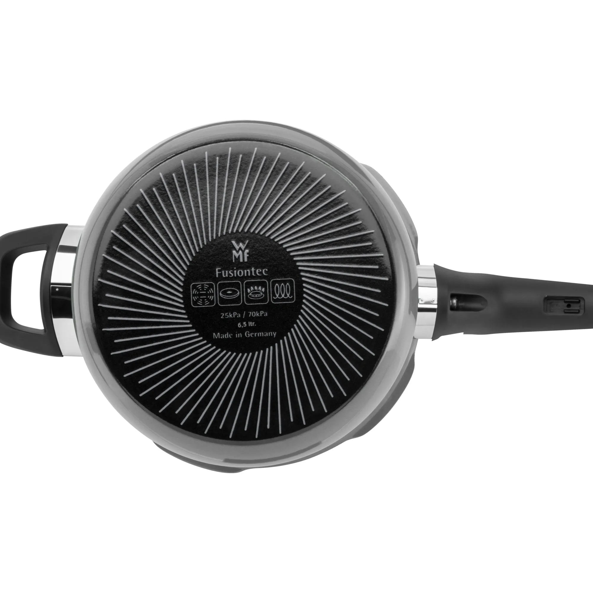 WMF Fusiontec Perfect Premium Schnellkochtopf, 22 cm, 4,5 l Platinum| Schnellkochtöpfe|Induktionstöpfe