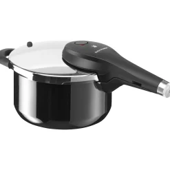WMF Fusiontec Perfect Premium Schnellkochtopf, 22 cm, 4,5 Liter, Black| Schnellkochtöpfe|Induktionstöpfe