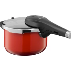 WMF Fusiontec Perfect Premium Schnellkochtopf, 22 cm, 4,5 l Red| Schnellkochtöpfe|Induktionstöpfe