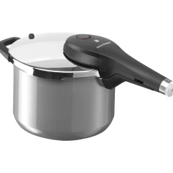WMF Fusiontec Perfect Premium Schnellkochtopf, 22 cm, 6,5 Liter, Platinum| Schnellkochtöpfe|Induktionstöpfe