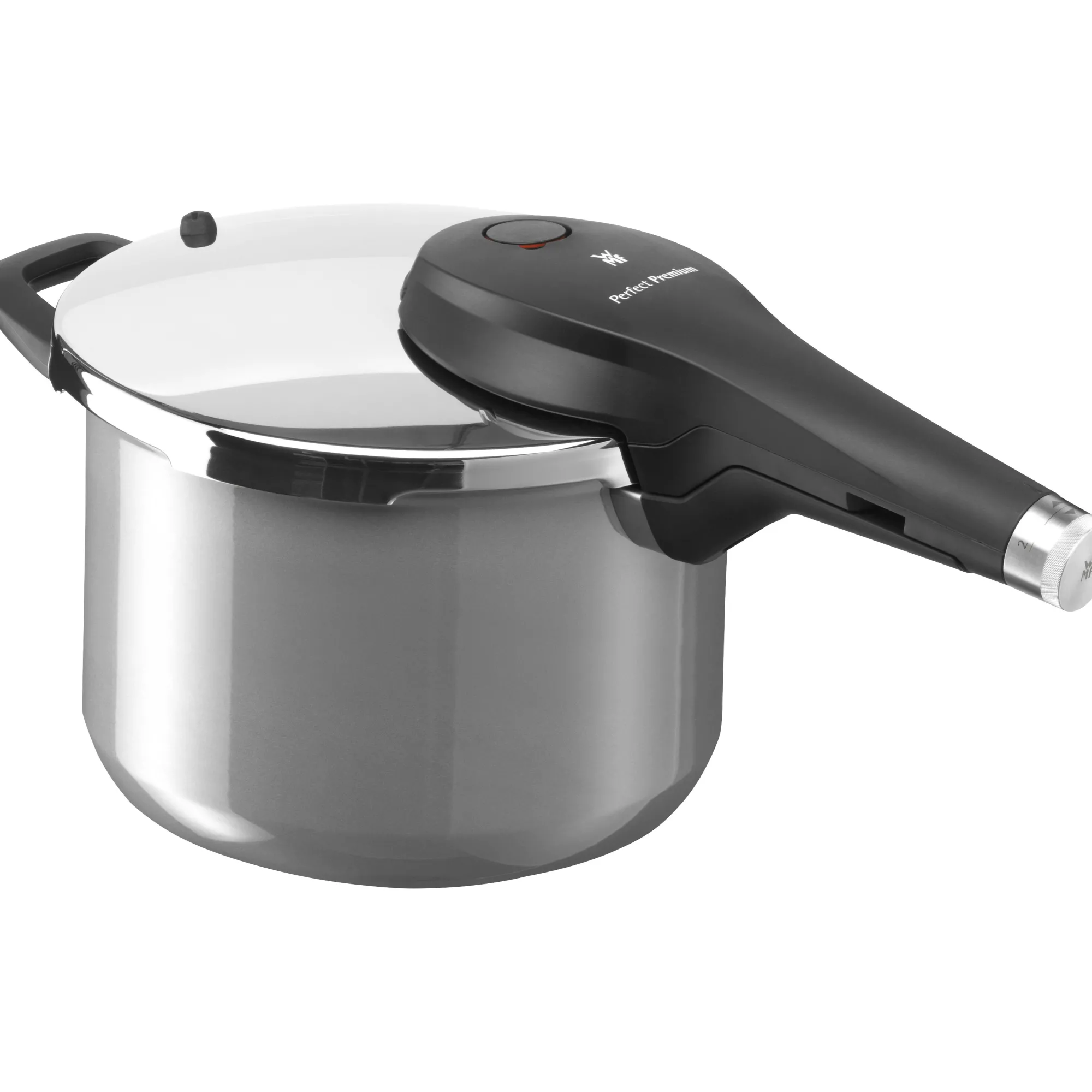 WMF Fusiontec Perfect Premium Schnellkochtopf, 22 cm, 6,5 Liter, Platinum| Schnellkochtöpfe|Induktionstöpfe