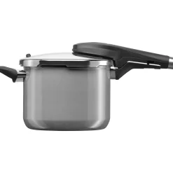 WMF Fusiontec Perfect Premium Schnellkochtopf, 22 cm, 6,5 Liter, Platinum| Schnellkochtöpfe|Induktionstöpfe