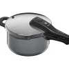 WMF Fusiontec Perfect Schnellkochtopf, 22 cm, 4,5 l Platinum| Schnellkochtöpfe|Induktionstöpfe