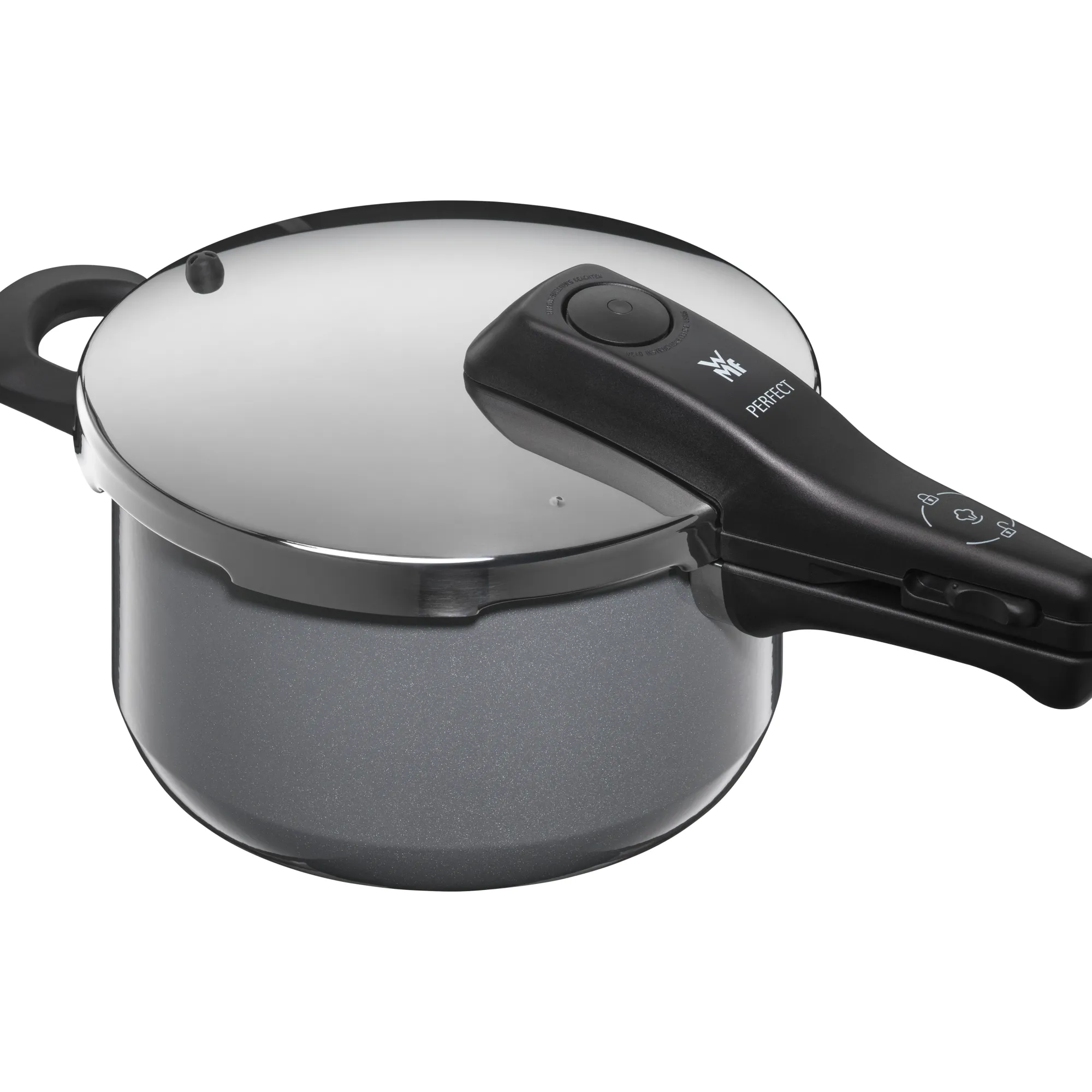 WMF Fusiontec Perfect Schnellkochtopf, 22 cm, 4,5 l Platinum| Schnellkochtöpfe|Induktionstöpfe