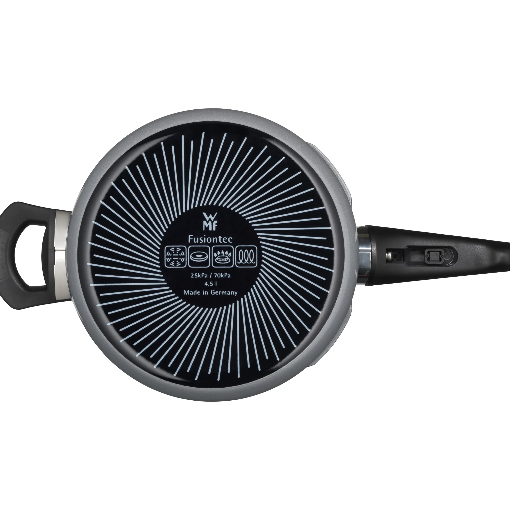 WMF Fusiontec Perfect Schnellkochtopf, 22 cm, 4,5 l Platinum| Schnellkochtöpfe|Induktionstöpfe