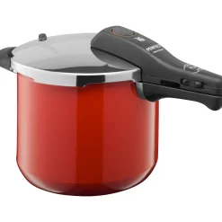 WMF Fusiontec Perfect Schnellkochtopf, 22 cm, 6,5 l Red| Schnellkochtöpfe
