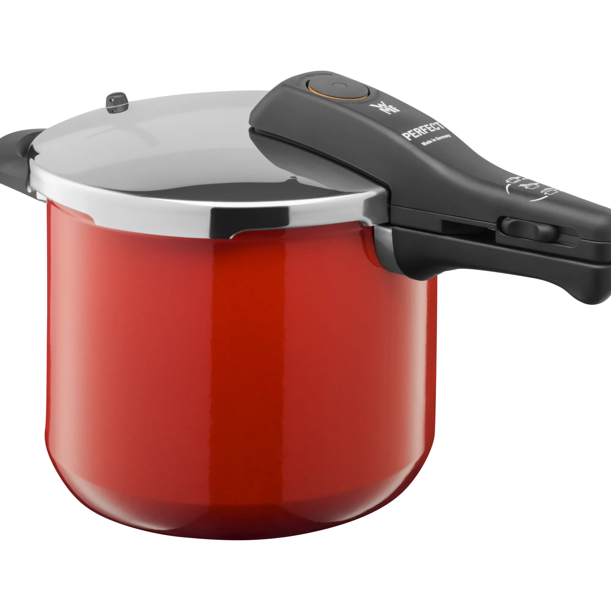 WMF Fusiontec Perfect Schnellkochtopf, 22 cm, 6,5 l Red| Schnellkochtöpfe