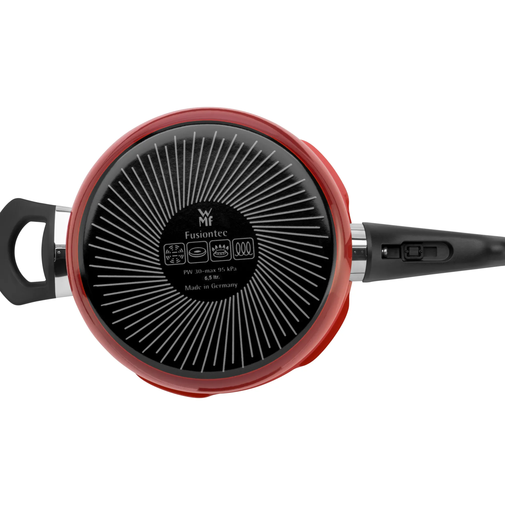 WMF Fusiontec Perfect Schnellkochtopf, 22 cm, 6,5 l Red| Schnellkochtöpfe