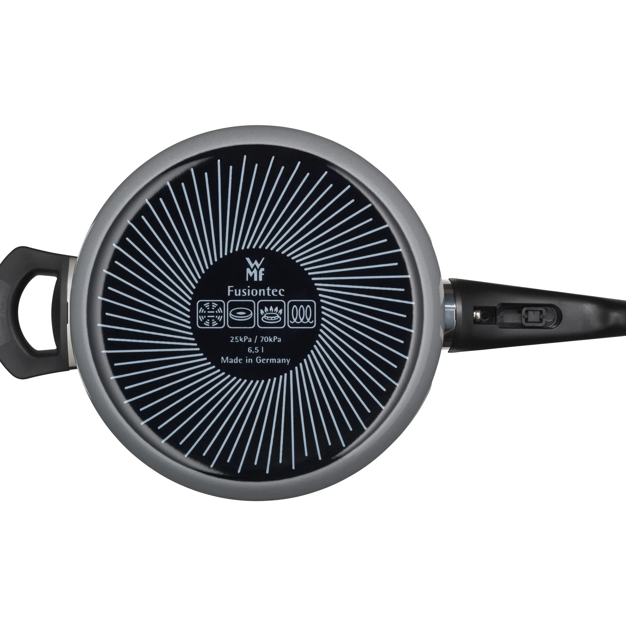WMF Fusiontec Perfect Schnellkochtopf, 22 cm, 6,5 l, Platinum| Schnellkochtöpfe|Induktionstöpfe