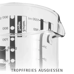 WMF Gourmet Messbecher 1,0 L| Backutensilien|Küchenutensilien
