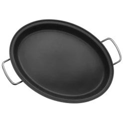 WMF Gourmet-/Fischpfanne mit Glasdeckel, oval, 38 x 26 cm| Pfannen Mit Deckel|Induktionspfannen