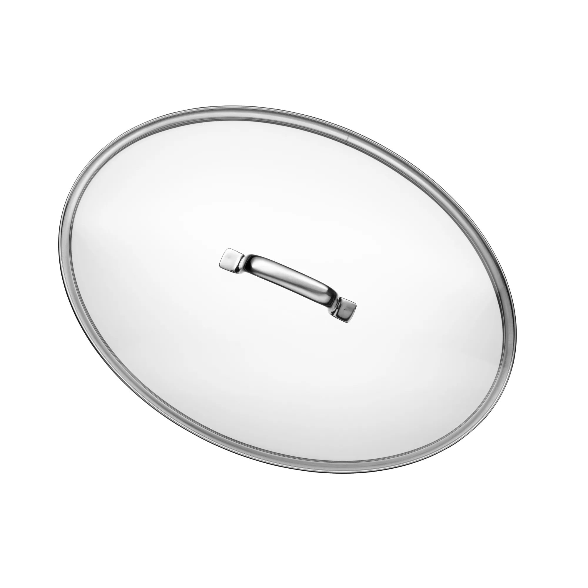 WMF Gourmet-/Fischpfanne mit Glasdeckel, oval, 38 x 26 cm| Pfannen Mit Deckel|Induktionspfannen