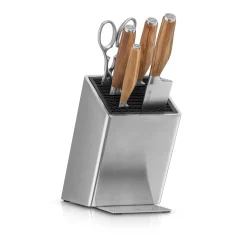 WMF Grand Wood Messer-Set mit FlexTec Messerblock, 6-teilig| Messerblöcke|Messersets