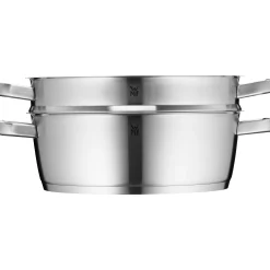 WMF Iconic Bräter mit Dampfgareinsatz, 28 cm| Bräter & Schmortöpfe