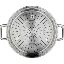 WMF Iconic Bräter mit Dampfgareinsatz, 28 cm| Bräter & Schmortöpfe