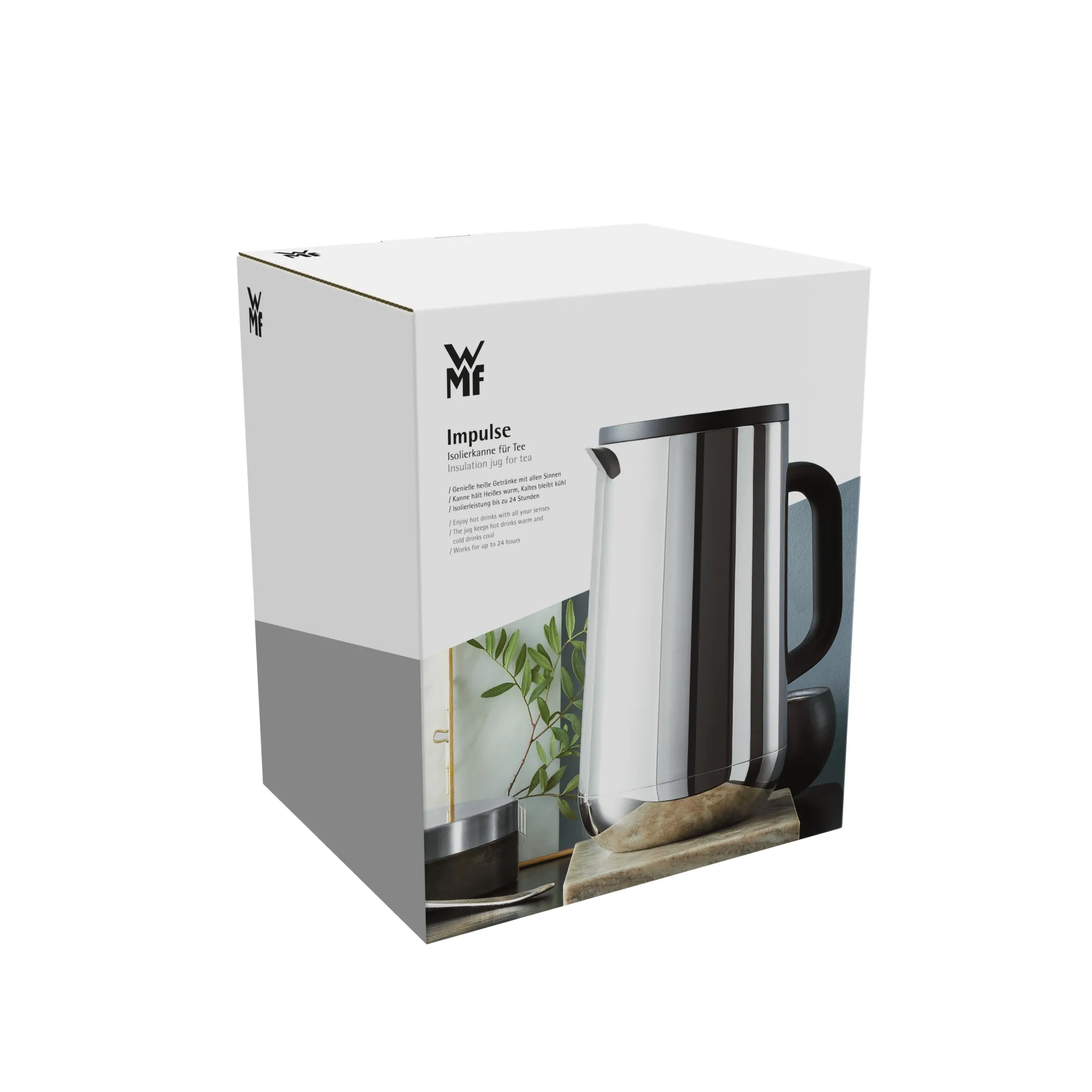 WMF Impulse Isolierkanne Tee, 1,0 l, Edelstahl| Thermoskannen