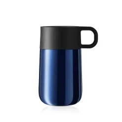 WMF Impulse Travel Mug Thermobecher, 0,3 l, Mitternachtsblau| Thermobecher