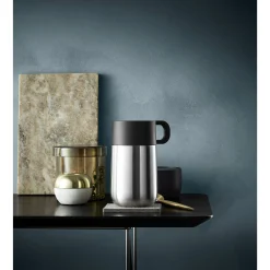 WMF Impulse Travel Mug Thermobecher, 0,3 l, Edelstahl gebürstet| Thermobecher