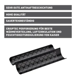 WMF KAISER Inspiration Baguette-Backform, perforiert, 40 x 20 cm| Backformen