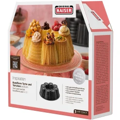 WMF KAISER Inspiration Bundform Tartes und Törtchen, 26 cm| Backformen
