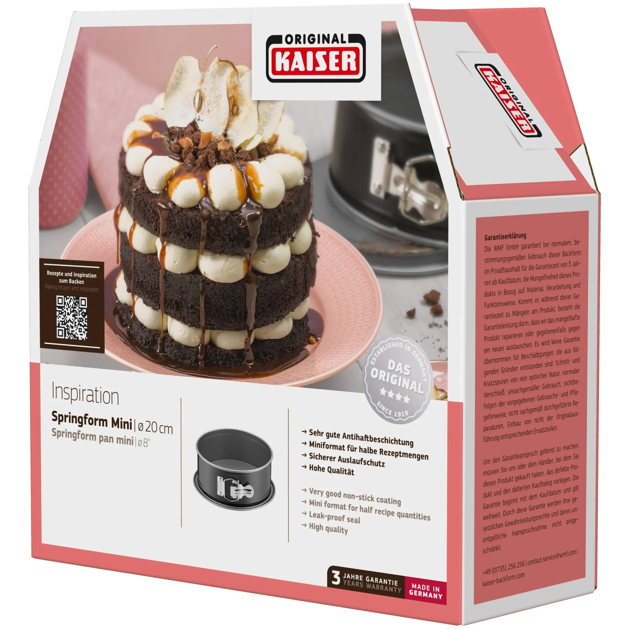 WMF KAISER Inspiration Mini Springform, 20 cm| Backformen