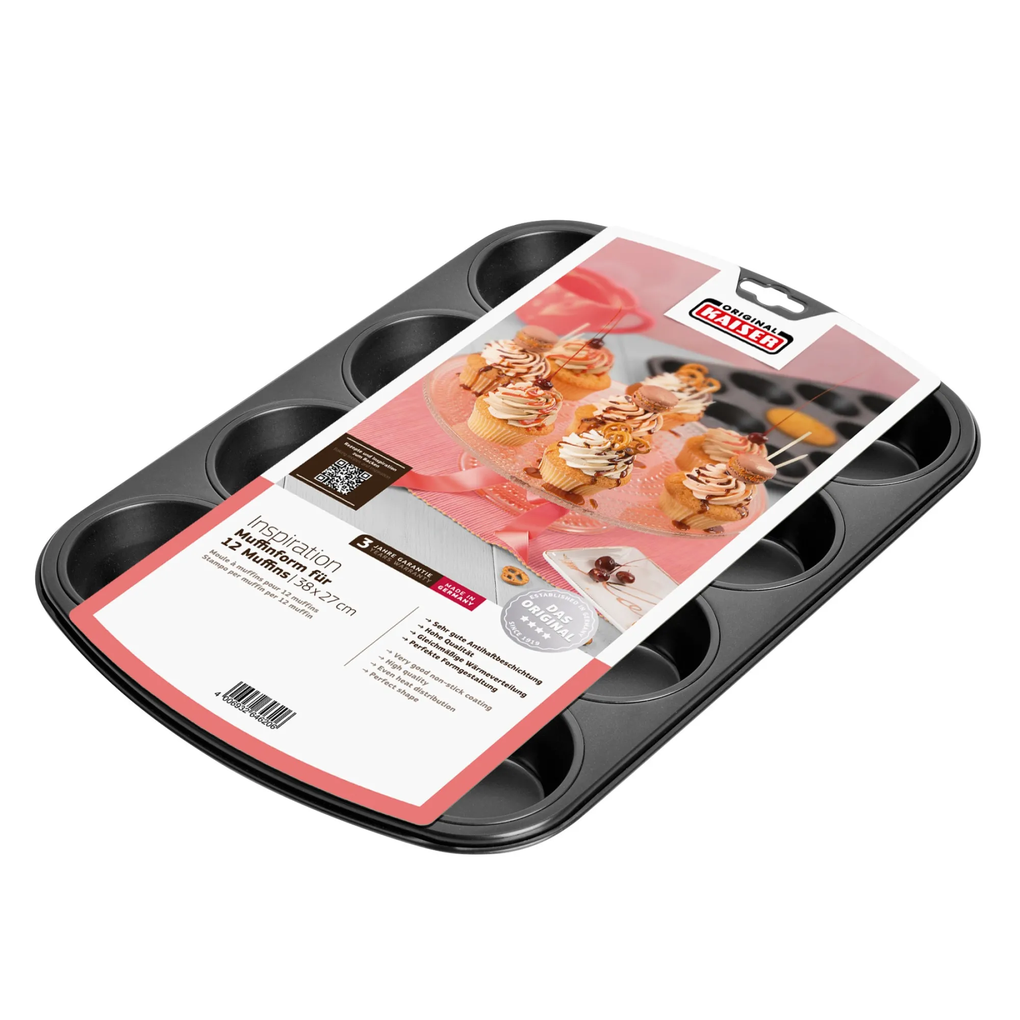 WMF KAISER Inspiration Muffinform für 12 Muffins| Backformen