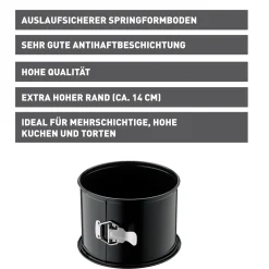 WMF KAISER Inspiration Springform mit hohem Rand, 20 x 14 cm| Backformen