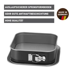 WMF KAISER Inspiration Springform quadratisch, 24 x 24 cm| Backformen